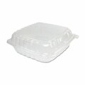 Dart ClearSeal Plastic Hinged Container, Large, 9x9-1/2x3, Clear, PK200 C95PST1